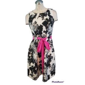 Jessica Howard Size 6 A-Line Dress Belted Party Cocktail